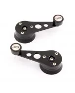 Cooper Alloy Billet Window Winders - Black
