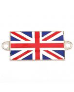 Enamel Union Jack A Panel Badge - Bolt On