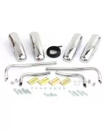 Overider and Corner Bar Front and Rear Kit in Stainless Steel for Classic Mini
