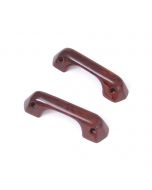 Burr Walnut Door Pull Handles pair 