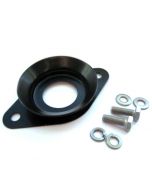 SMB126 Mini Clubman bonnet catch complete with fittings, manufactured from stainless steel and powder coated in black.