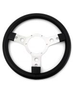 Sport Steering Wheel - 13" - Black Vinyl - Semi Dished