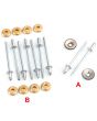 13H743SET 10 x Rivets for door moulding (14A9774 LH, 14A9773 RH) on Mini Mk1-2 models