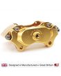 Gold 8.4'' Mini Sport Vented 4 Pot Alloy Calipers