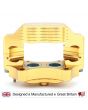 Gold 8.4'' Mini Sport Vented 4 Pot Alloy Calipers