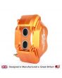 Orange 8.4'' Mini Sport Vented 4 Pot Alloy Calipers