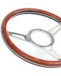  320mm wooden rimmed steering wheel by Mountney for Classic Mini