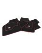 MSL5002 Mini Mini Sport Luxury Carpet Mat Set With Black & Red Binding