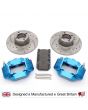 BLUE 8.4" Alloy 4 Pot Disc Brake Assembly