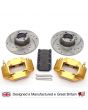 GOLD 8.4" Alloy 4 Pot Disc Brake Assembly