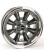 SPDML3GM Mini Ultralite 7'' x 13'' Alloy Wheel - Gunmetal with Polished Rim 