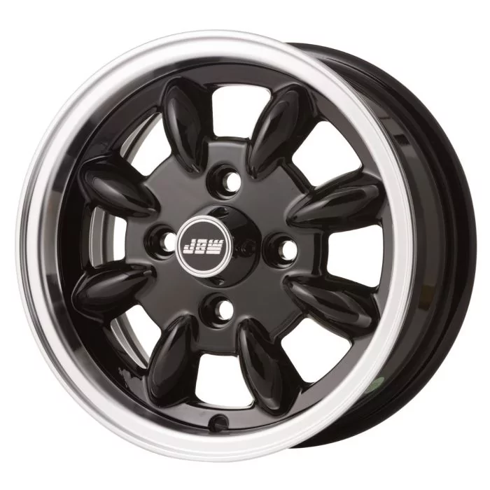 5 x 12 Minilight Wheel - Black/Polished Rim