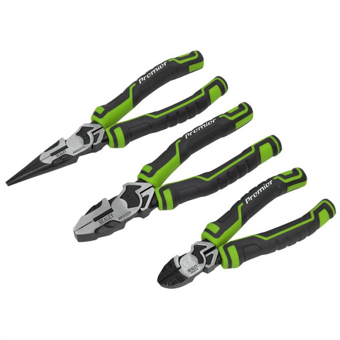 AK8376HV - Sealey 3pc High Leverage Pliers Set 