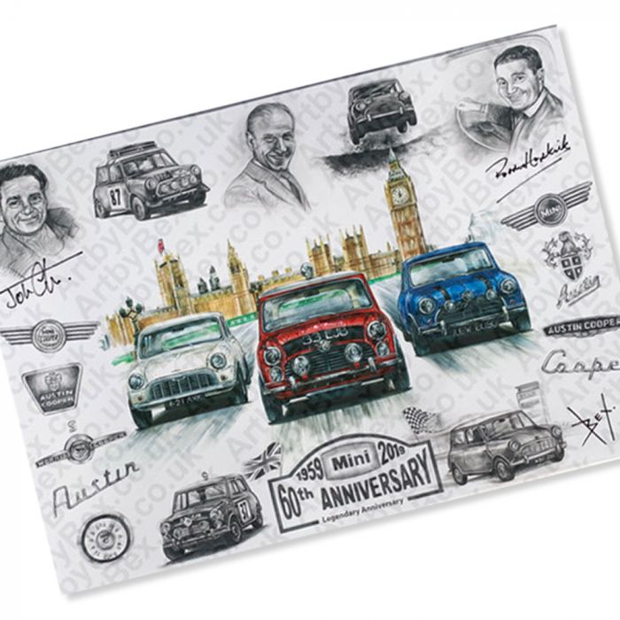 Mini 60 Legendary Anniversary Print by ArtbyBex