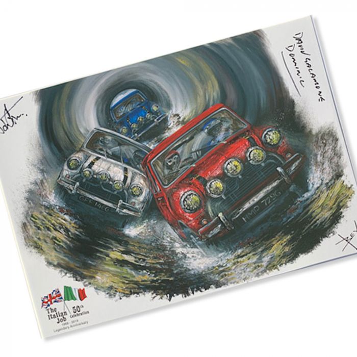 Italian Job 50th Anniversary Sewers Print by ArtbyBex