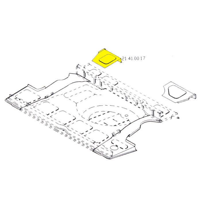 MCR21.41.00.17 LH Boot Floor Front Corner Repair Mini Traveller