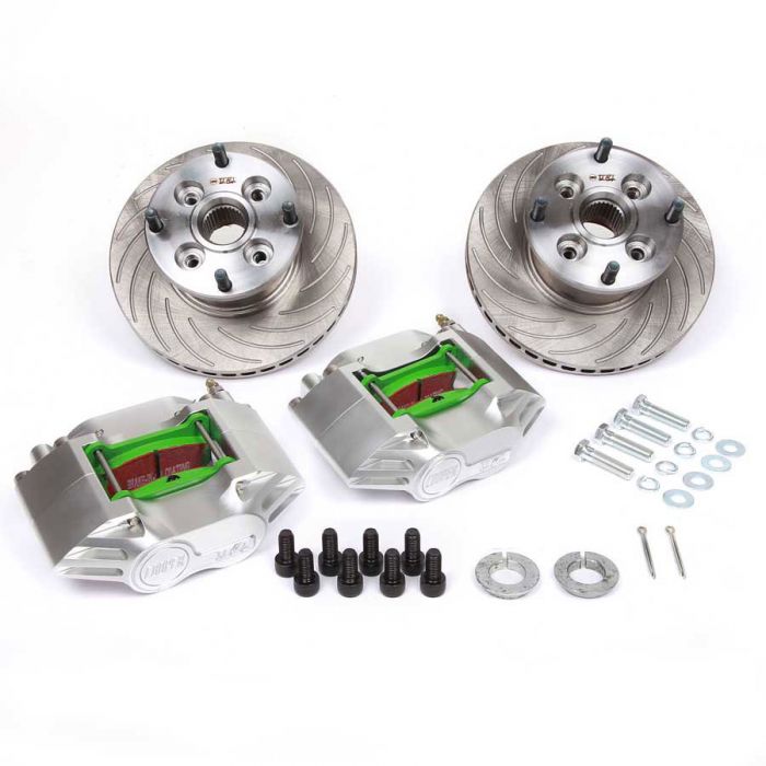 Cooper 7.9'' Vented Brake Kit with Silver Alloy Calipers