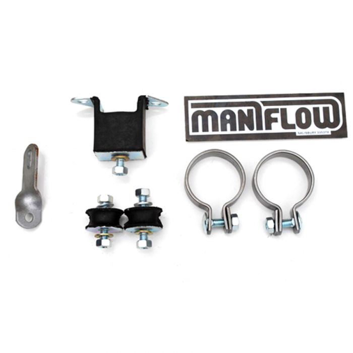 FKT04B Heavy duty fitting kit for Maniflow 1 7/8" bore single or twin box, centre exit exhaust systems.