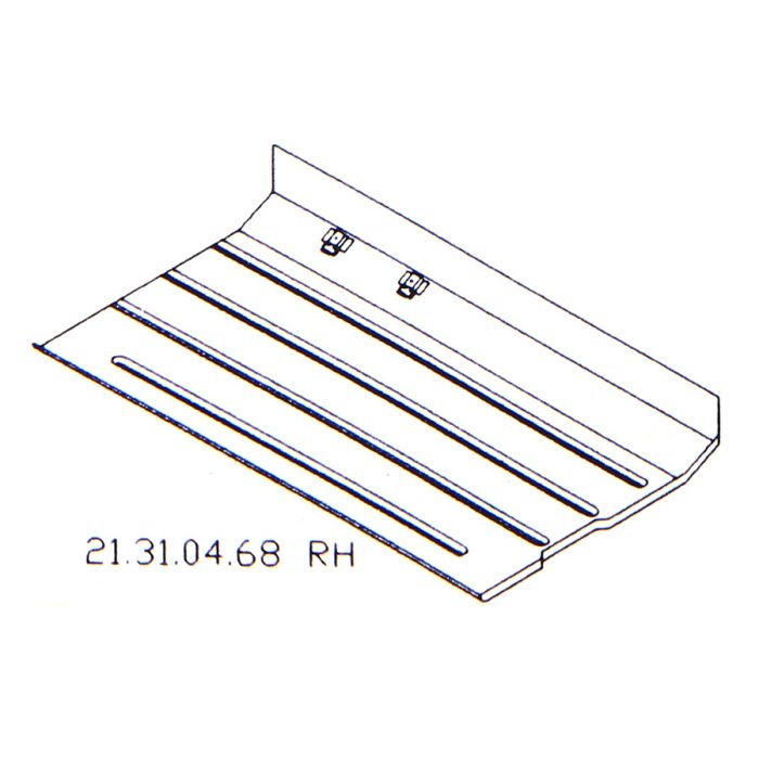 MCR11.31.04.68 RH Floor Panel Rear 1/4 with Full inner sill - Mini Mk1-5