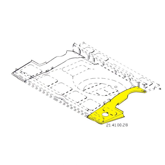 MCR21.41.00.28 RH Boot Floor Side Repair Panel Mini Traveller