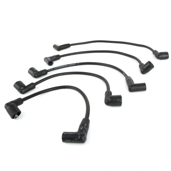 Black - 7mm Silicone Spark Plug Lead Set 81-96