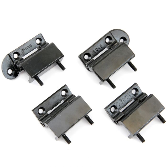 HMP44103 Set of 4 door hinges for Mini models 1969 on, for both doors with wind up type windows.