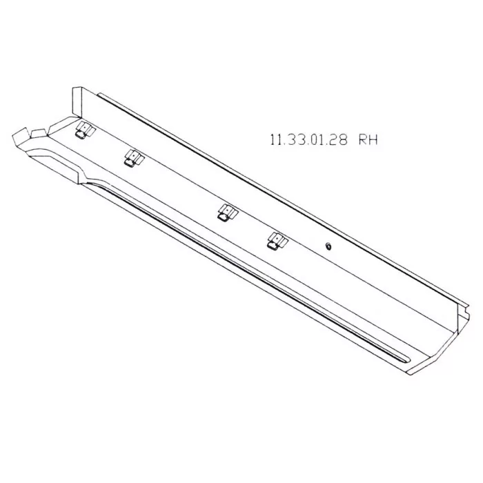 MCR11.33.01.28 RH Sill Inner & Outer Complete to 1st Groove - Mini Mk1-3