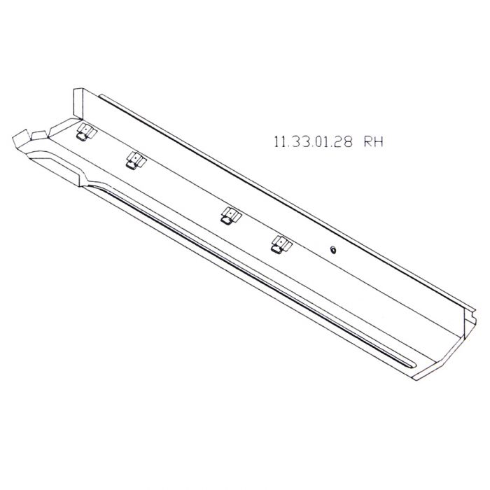 MCR11.33.01.27 LH Sill Inner & Outer Complete to 1st Groove - Mini Mk1-3