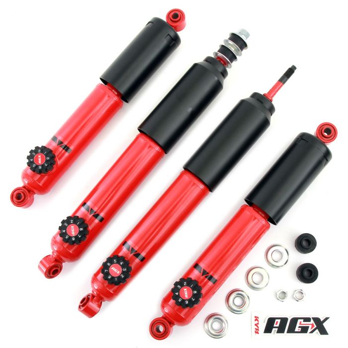 KYB74304KIT KYB AGX adjustable twin tube set of 4 gas Mini shock absorbers