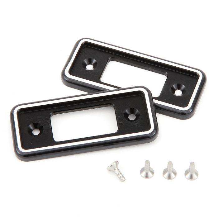 Cooper Alloy Billet Door Lock Covers - Black