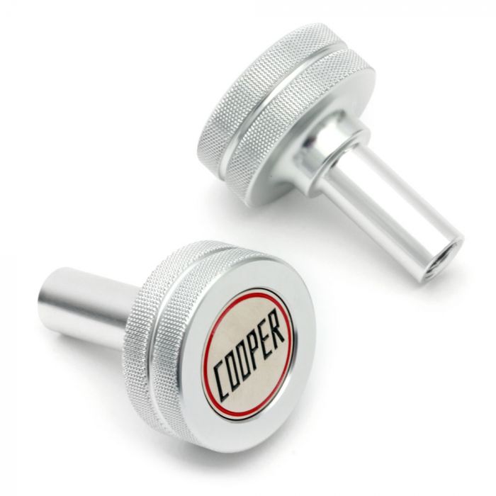 Classic Mini Cooper Mini Rocker Cover Buttons - Silver