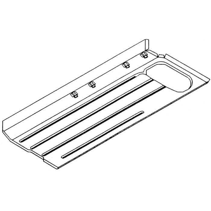 MCR21.31.04.17 Left half floor assembly with complete sill assembly, inner and outer, Mini Estate and Traveller