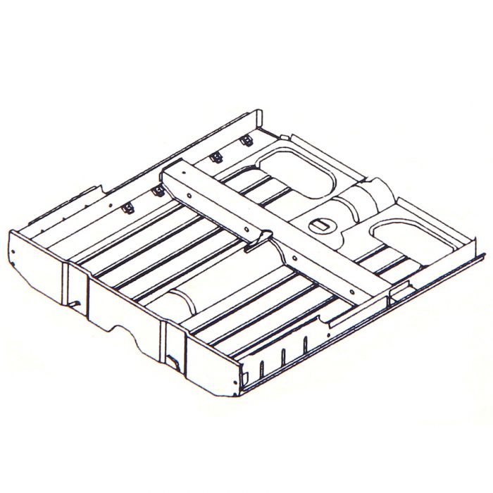 MCR31.33.00.00 Complete floor assembly, square shaped tunnel, Mini Van and Pick-up Mk1 and Mk2 models.