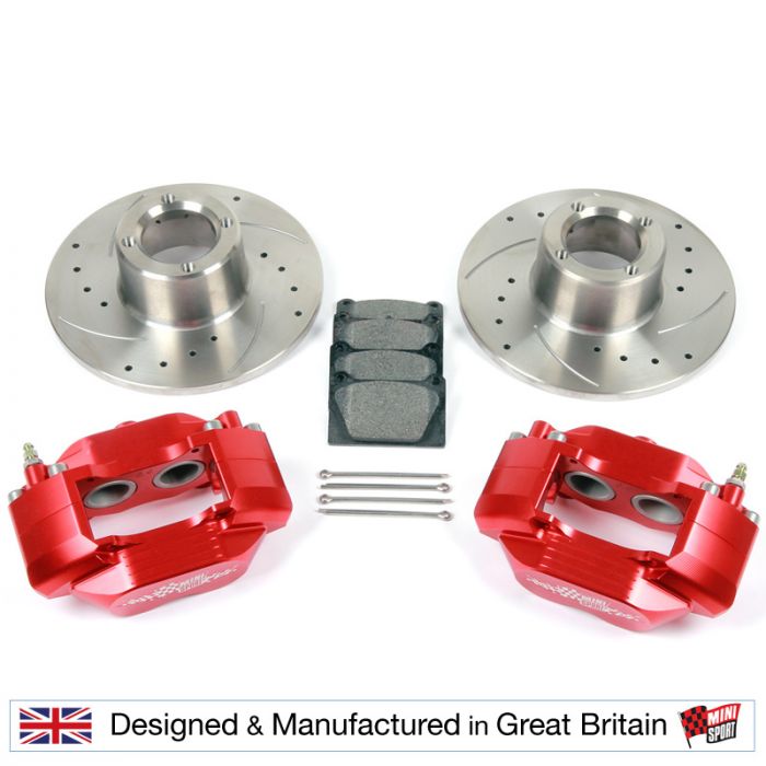 RED 8.4" Alloy 4 Pot Disc Brake Assembly