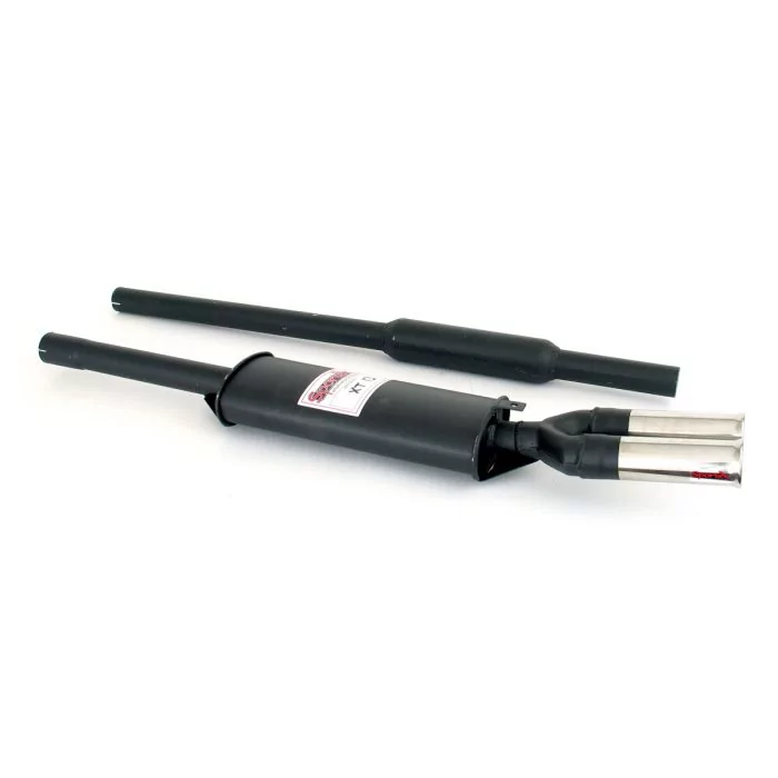 Sportex Centre Exit Twin Silencer Exhaust System - 2.25'' Twin Tailpipe 