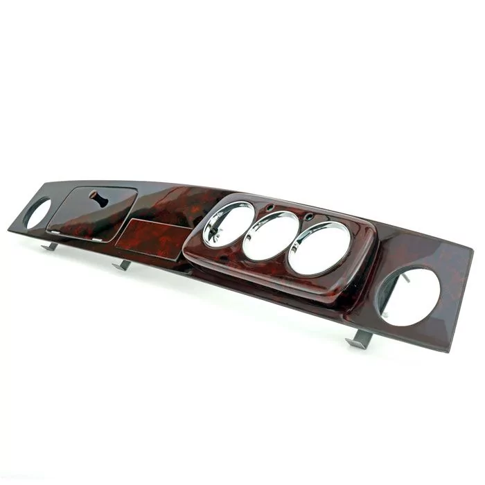 3 clock Burr Walnut Dashboard for RHD Classic Mini