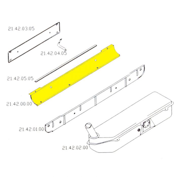 MCR21.42.00.00 Rear Valance Centre - Mini Van/Traveller