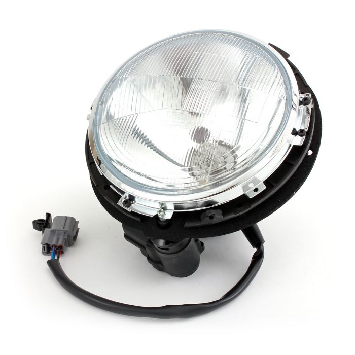 7" Quadoptic Mini Headlight Assembly with Load Levelling Motor (RHD)