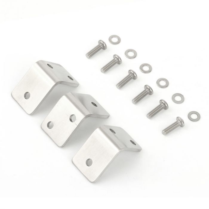 Pick Up Tilt Frame Brackets - Brushed Stainless