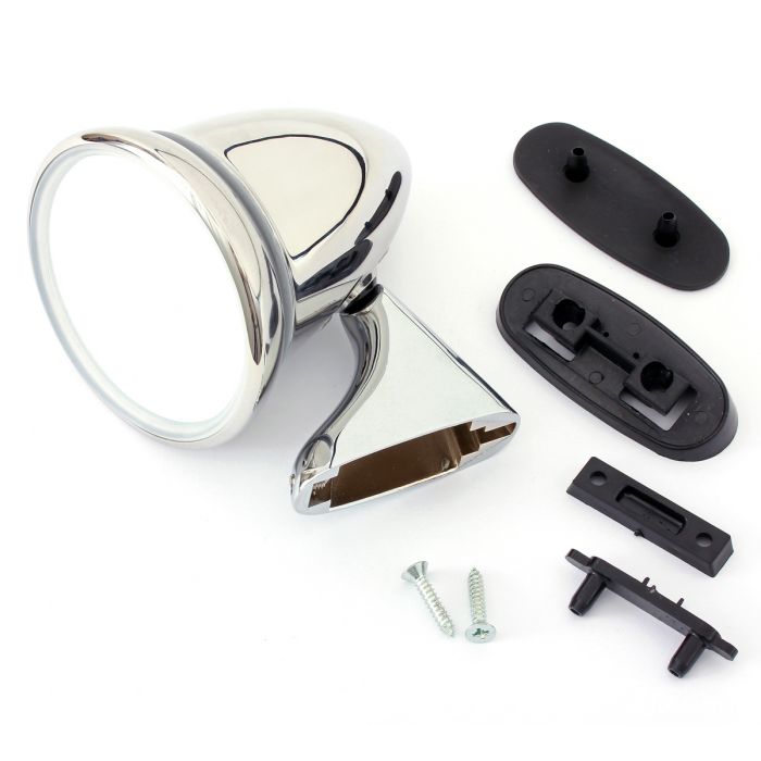 Adjustable Bullet Mirror - Chrome - LH 