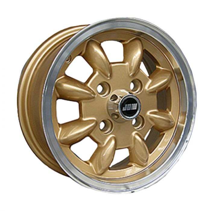 5 x 12 Minilight Wheel - Gold/Polished Rim