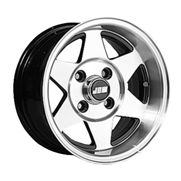 6 x 12 Starmag 2 Deep Dish Wheel - Black Hi-Lite