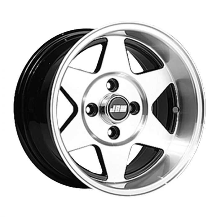 7 x 13 Starmag 2 Deep Dish Wheel - Black Hi-Lite