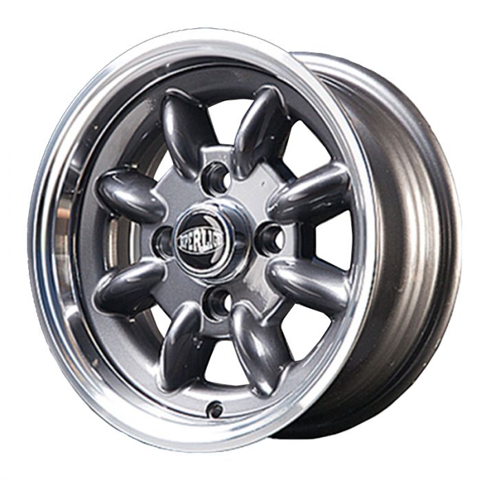 5.5 x 12 Superlight Wheel - Gunmetal/Polished Rim