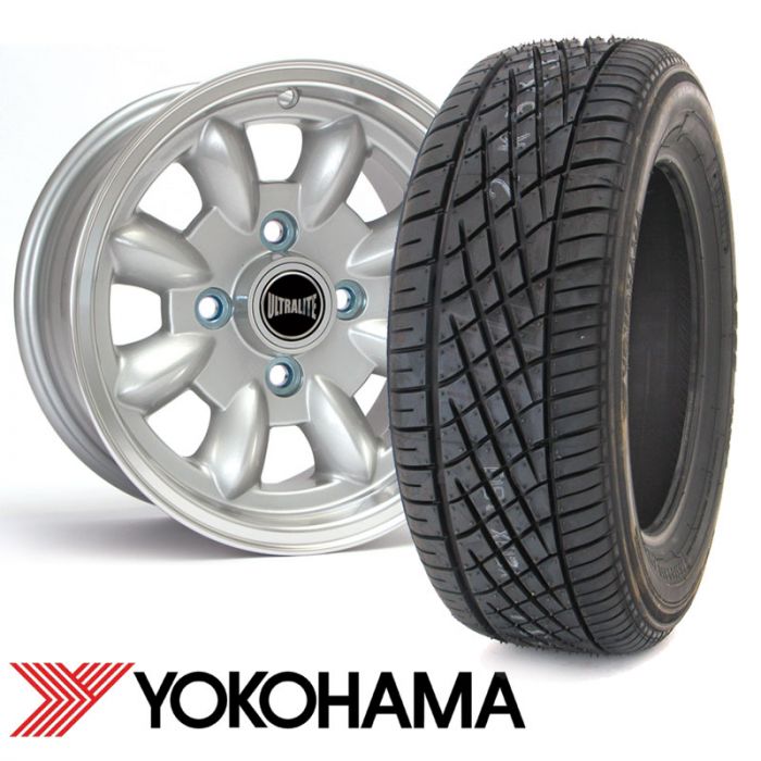 5.5" x 12" silver Ultralite alloy wheel and Yokohama A539 tyre package