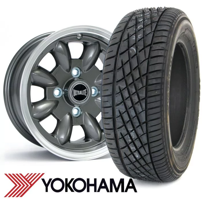 WTP6X13KIT6 6" x 13" anthracite Ultralite alloy wheel and Yokohama A539 tyre package