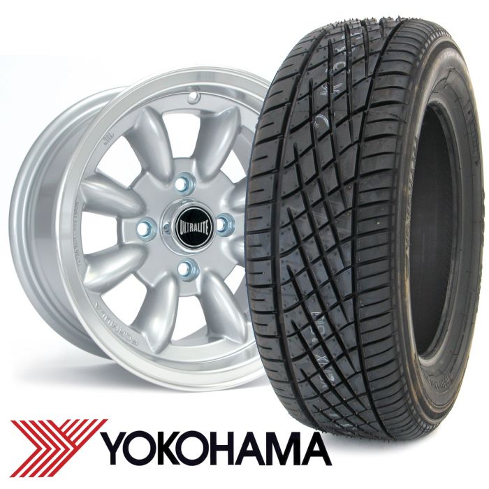 WTP7X13KIT1 7" x 13" silver Ultralite alloy wheel and Yokohama A539 tyre package