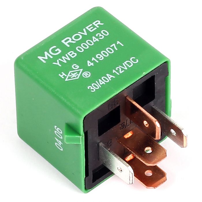 YWB000430 Mini Relay - Green type - cooling fan/horn - 5 pin