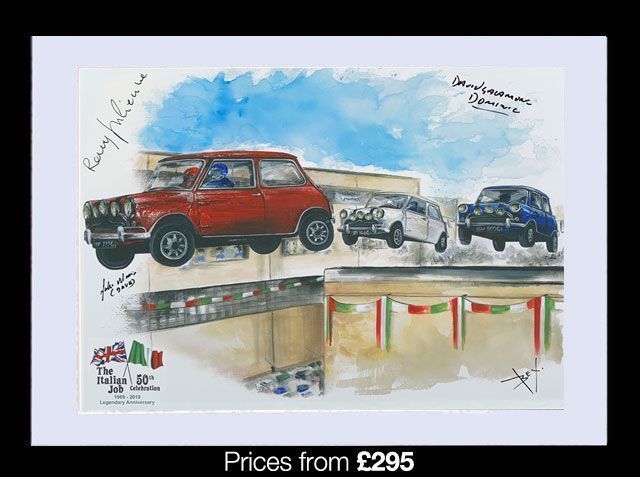 ArtbyBex launches new artwork depicting iconic scenes from the Italian Job