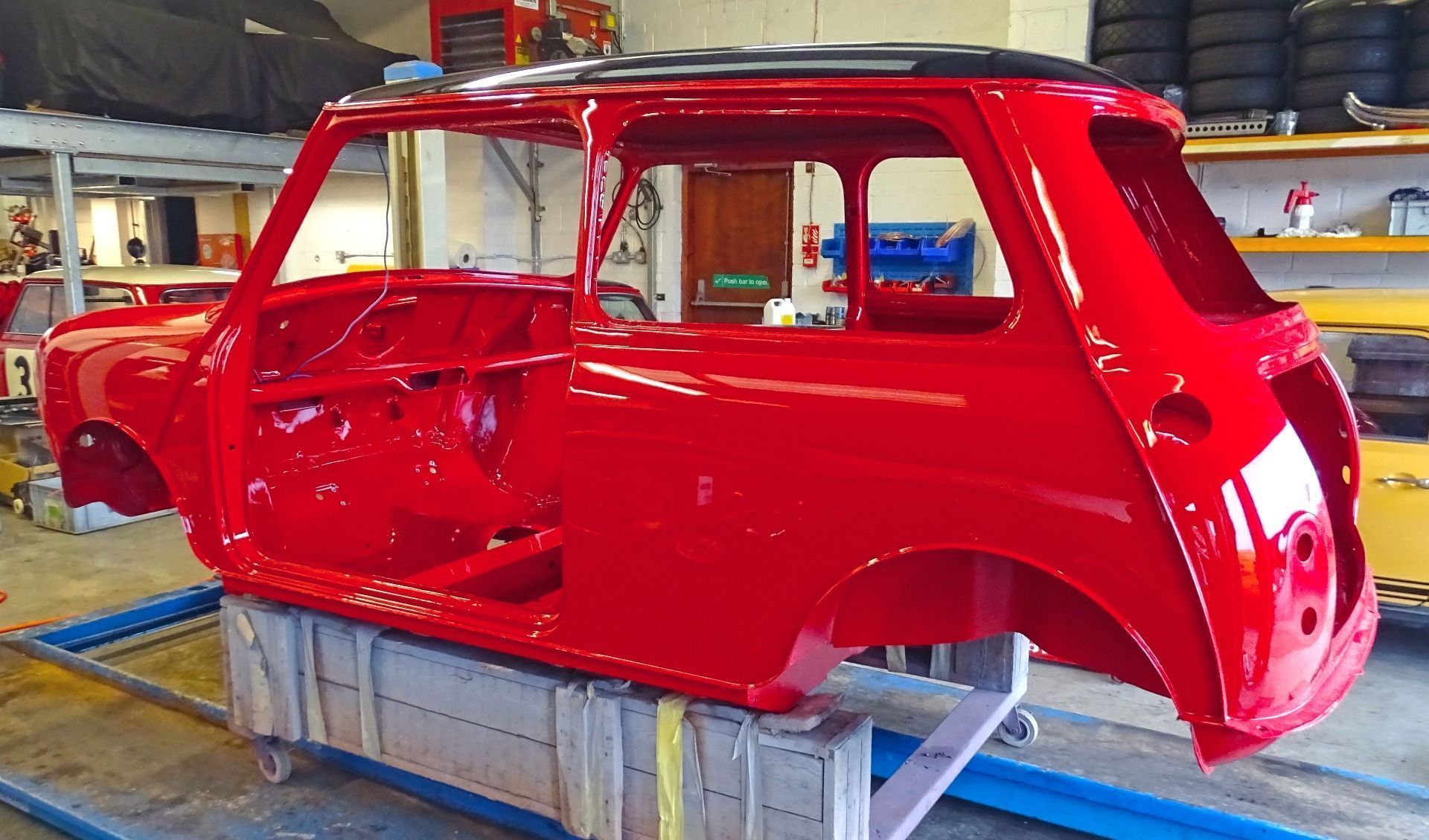 Mk1 Mini restored using the new Genuine Mk1 side & rear panels